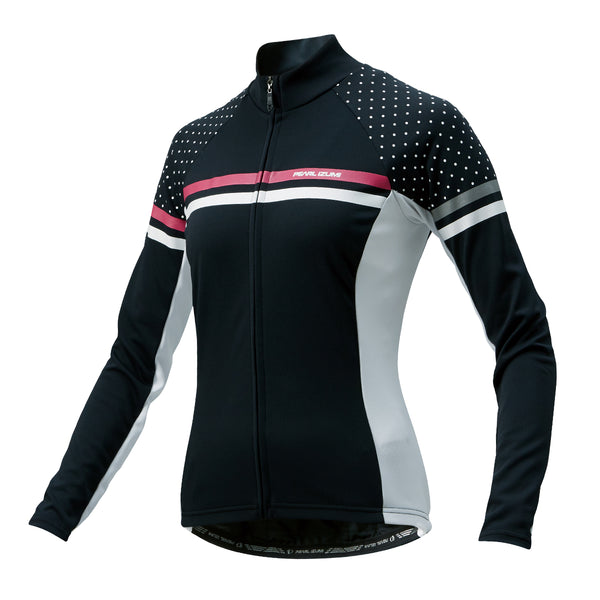 Women's Jersey - Full Sleeve Black Pin Dot