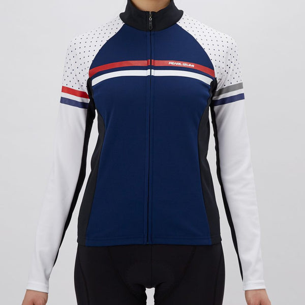 Women's Jersey - Full Sleeve Black Pin Dot